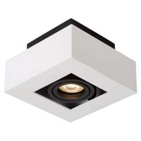 LAMPA sufitowa CASEMIRO IT8001S1-WH/BK Italux natynkowa OPRAWA metalowa SPOT kwadratowy biały