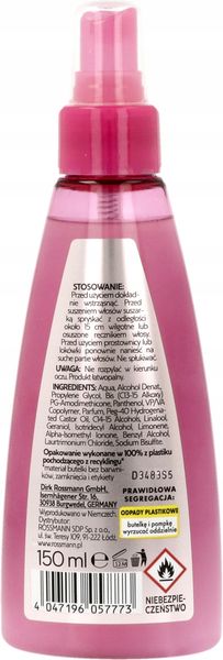 ISANA SPRAY DO WŁOSÓW TERMOOCHRONNY 150 ML zdjęcie 2