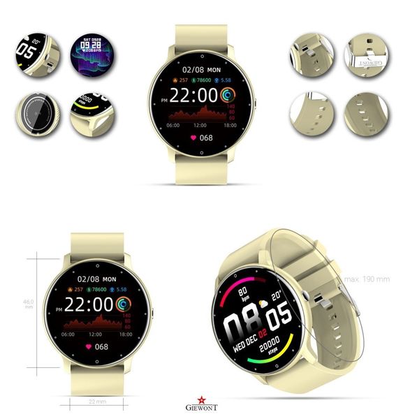 Smartwatch Giewont GW120-6 Ecru-Ecru zdjęcie 4