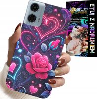 ETUI DO MOTOROLA G24 / G04 - SERCE, RÓŻA, NASTOLETNIE CASE + FOLIA