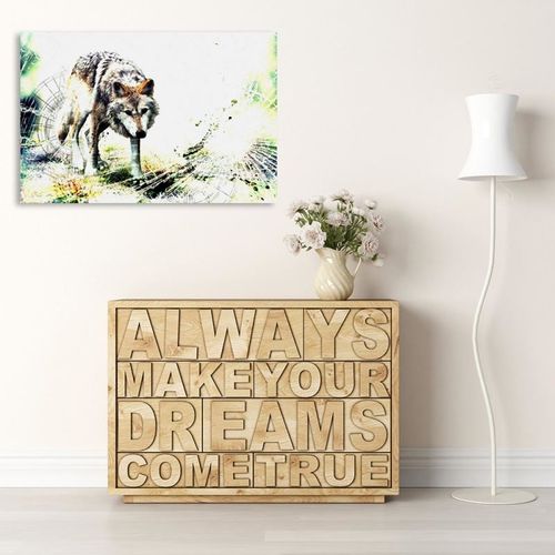 Obraz na płótnie - Canvas, Wilk 4 120x80 na Arena.pl