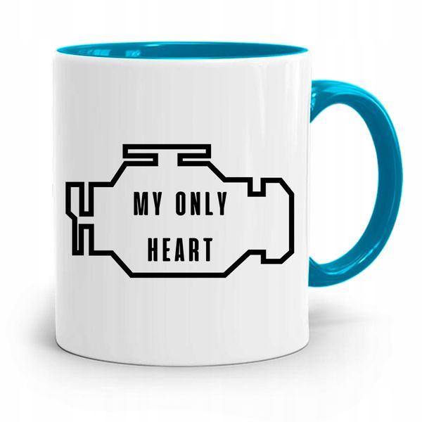 Kubek Błękitny Mechanika My Only Heart Z Nadrukiem Ze Zdjęciem zdjęcie 1
