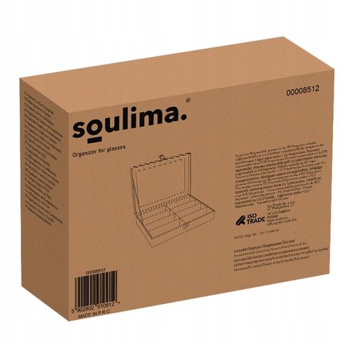 Pudełko na Okulary Etui Organizer na 8 Okularów Elegancka Szkatułka Prezent na Arena.pl