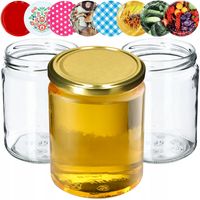 16x Słoiki 540ml Słoik Na Miód Dżem Zakrętka 82mm