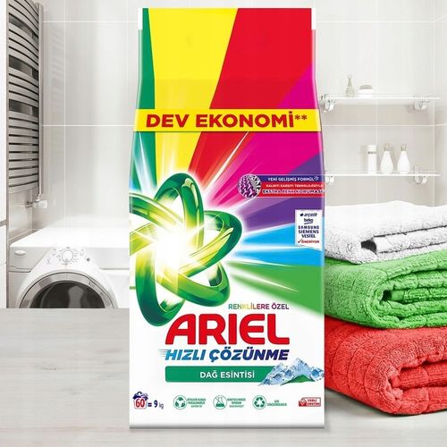 ARIEL proszek ORYGINALNY do prania kolorowych tkanin Mountain Spring 9 kg! na Arena.pl