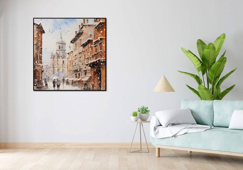 Plakat 100x100cm Urok Starych Miast zdjęcie 4