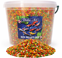 KOI PELLETS MIX kulki 5L Dako-Art pokarm ryb oczka wodnego wiaderko 675g
