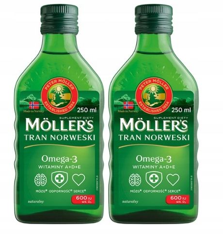 Moller's Tran Norweski suplement diety 2x250ml na Arena.pl