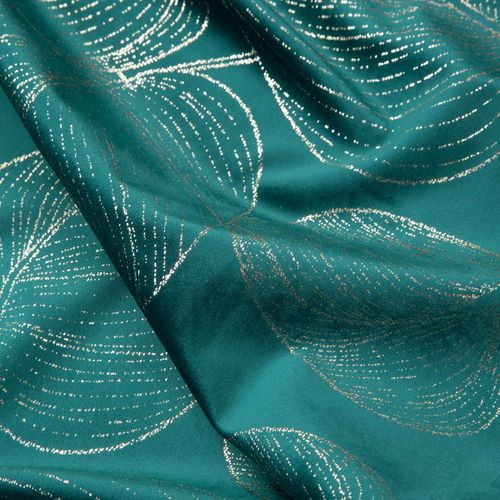 Bieżnik dekoracyjny/ szarfa BLINK-16 35x180 c.turkusowy w duże liście na Arena.pl