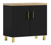 Szafka łazienkowa pod umywalkę ROCO 80 czarna (W7)