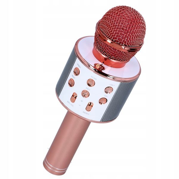 MIKROFON KARAOKE GLOSNIK Z MIKROFONEM BEZPRZEWODOWY BLUETOOTH NAGRYWANIE zdjęcie 3