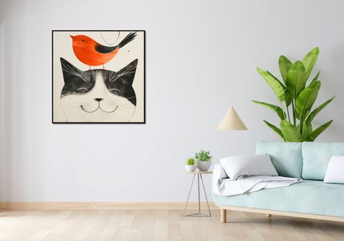 Plakat 90x90cm Pyzaty Przyjaciel na Arena.pl