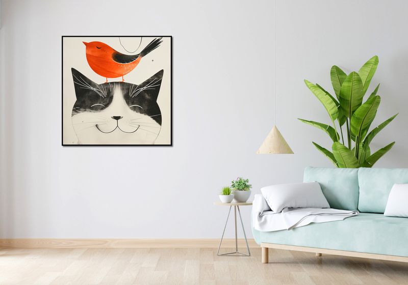 Plakat 90x90cm Pyzaty Przyjaciel zdjęcie 4