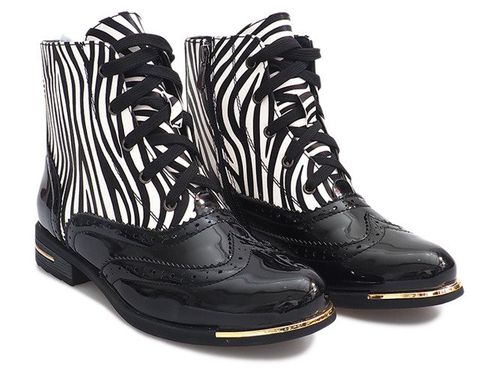 BOTKI ZEBRA 6722-1 CZARNY 36 na Arena.pl