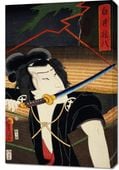 Obraz 60x90cm Aktor 3, Kunichika Japoński Vintage do Salonu