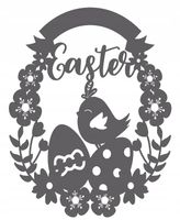 J15 Zawieszka ażur WIELKANOC ozdoba PISANKA wianek