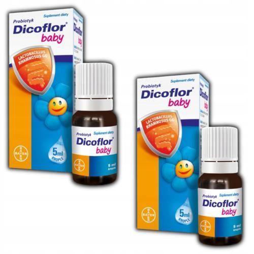 DICOFLOR BABY ZESTAW 2 SZTUK ! 2 x 5ML / PROBIOTYK DLA DZIECI zdjęcie 1