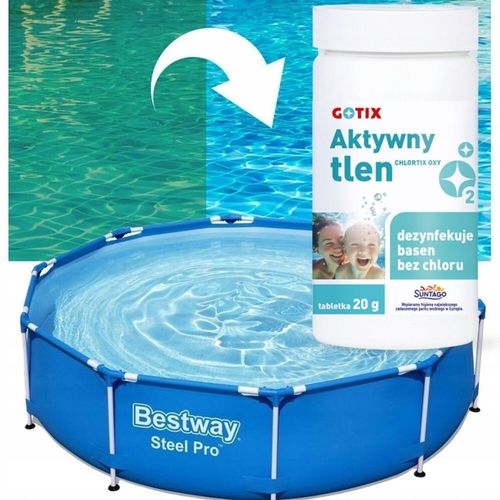 Aktywny tlen MULTIFUNKCYJNY 11w1 do basenu Bez chloru 1kg tabletki na Arena.pl