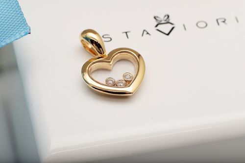 exclusive | serce happy diamonds w 18-karatowym złocie na Arena.pl