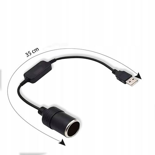 UADAPTER AUTO KONWERTER USB GNIAZDO ZAPALNICZKI na Arena.pl