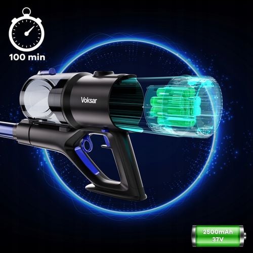 Odkurzacz Bezprzewodowy Pionowy VOKSAR V11s 5w1 LED FLEX TUBE HEPA na Arena.pl