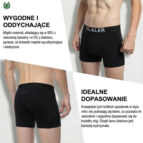 Bokserki męskie 6 sztuk bawełniane wygodne majtki oddychające rozmiar S na Arena.pl