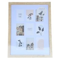 Ramka na kilka zdjęć brązowa drewniana 32,5 x 42,5 cm