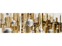 70 90CM OBRAZ 3 ELEM MIASTO ZE SNU SEPII ŚCIENNY DRUK PŁÓTNO