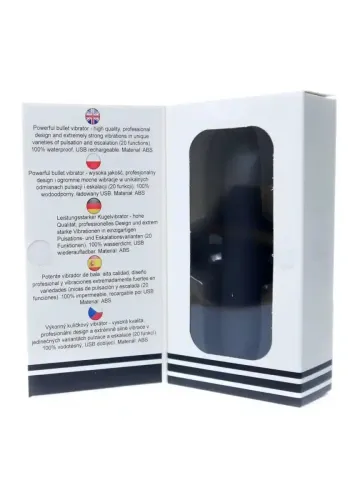 Stymulator-Rechargeable Powerful Bullet Vibrator USB 20 Functions - Matt Black na Arena.pl