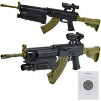 KARABIN PISTOLET NA KULKI MASZYNOWY ASG LASER 75CM