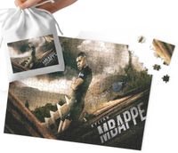 PUZZLE - KYLIAN MBAPPE WZORY DLA MAŁEGO PIŁKARZA 252el + WORECZEK