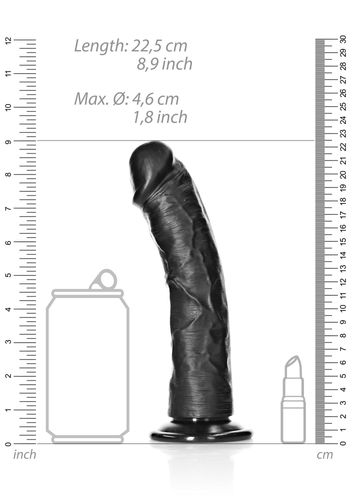 Curved Realistic Dildo with Suction Cup - 8""""/ 20,5 cm na Arena.pl