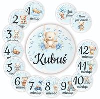 Tabliczki Do Zdjęć Z Miesiącami Do Sesji Zdjęciowej Dziecięcej Na Roczek