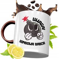 Kubek Bordowy Dla Babci Na Urodziny Prezent Z Nadrukiem Ze Zdjęciem