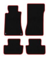 Dywaniki welurowe CARLUX-RED do Mercedes CLK W209 Coupe, czarne