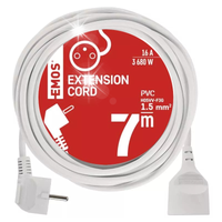 PRZEDŁUŻACZ 7m 1 GNIAZDO BIAŁY PVC 1,5mm2 EMOS P0117R