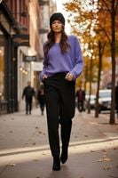 Czapka Damska Jesienna Zimowa MONNARI Elegancka Czarna beanie