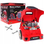 INTERAKTYWNY POJAZD ZESTAW MECHANIKA 59 ELEMENTÓW ŚWIATŁA DŹWIĘKI NARZĘDZIA