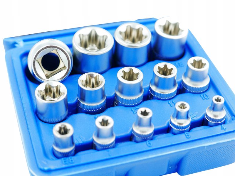 KLUCZE NASADOWE NASADKI TORX WEWNĘTRZNE E4 - E24 zdjęcie 5