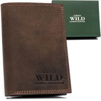 skórzany portfel męski w orientacji pionowej - always wild