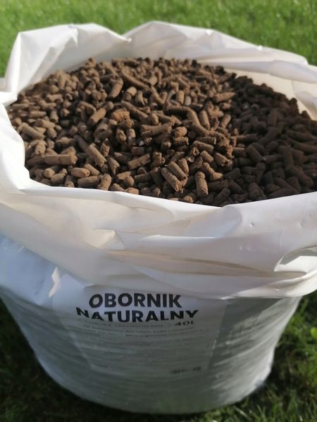 Naturalny nawóz do roślin obornik OBOMIX Końsko-Kurzy granulowany 40 litrów zdjęcie 1