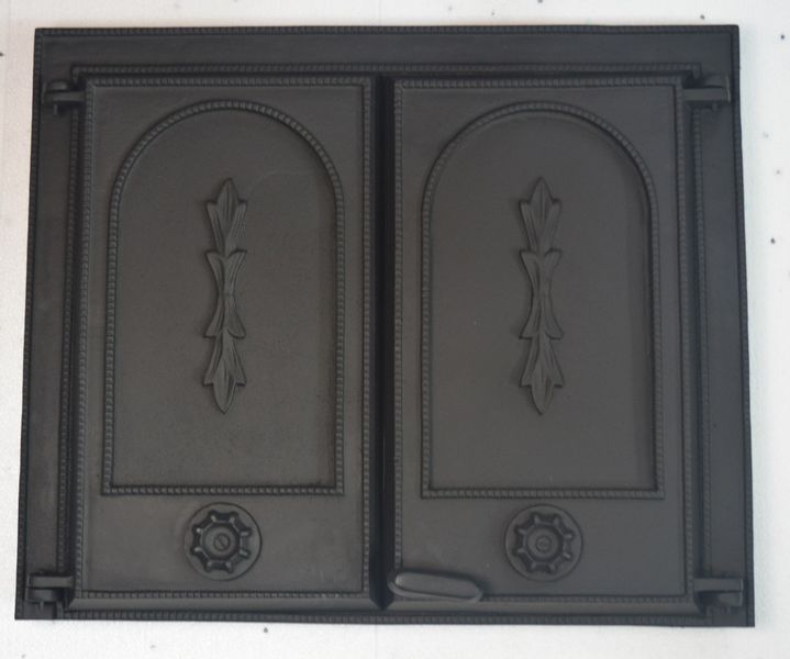 DRZWI A11 - 52X62 CM + TERMOMETR 0-250°C DRZWICZKI KOMINKOWE ŻELIWNE zdjęcie 1