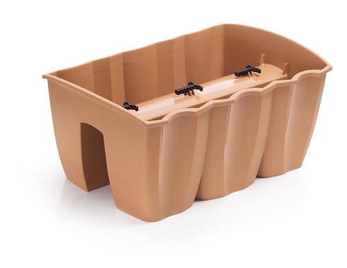 3x Skrzynka na balustradę DCRO400, Doniczka balkonowa + keramzyt 5l na Arena.pl