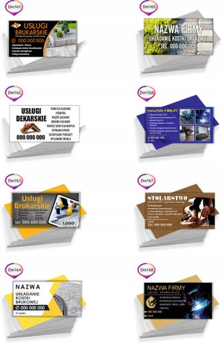 Wizytówki reklamowe 200 szt dużo wzorów DOCIEPLANIE BUDYNKÓW na Arena.pl