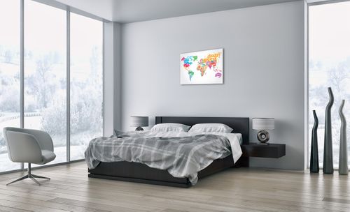 Obraz Na Płótnie - Mapa Kontynent - 70X50 Cm - Aa70X50-2860 na Arena.pl