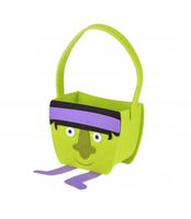 Koszyczek Halloweenowy Potworek zielony