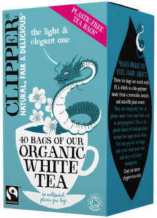 Herbata biała, ekologiczna 70g (40 x 1,75g) - Clipper