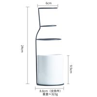 Ozdobny - W Stylu NORDIC Uchwyt Do Doniczki - Home ART Czarny Duży