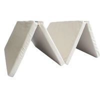 Materac gimnastyczny Gamma 200x100x8 cm składany 4-częściowy beżowy