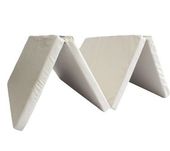 Materac gimnastyczny Gamma 200x100x8 cm składany 4-częściowy beżowy